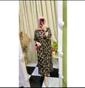 Daster gamis rayon lengan 3/4