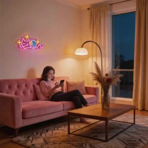 Star Cat Neon Sign for Room DecorAnimal LED Light Up Sign for Bedroom Wall Arts Pet Shop Game Room Bar Party Birthday Kids Gift