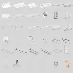 Modern Iron Art round Hole Storage Rack Magnetic Absorption Shelf Colorful Clamp Desktop Organizer Metal Hanging Basket Hook