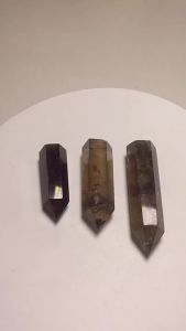 Natural Smoky Quartz Crystal Point Reiki Healing Stone Hexagonal Prisms Obelisk Wand Tower Energy Meditation DIY Gift