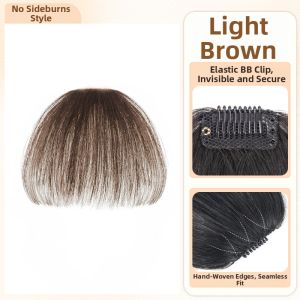 YUEDING | Natural Thin Real Hair Bangs Wig