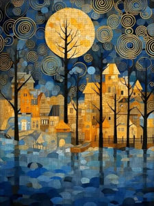 500 1000 1200 2000pcs Jigsaw Puzzle Van Gogh Style Starry Night Famous Art For Adults Family Challenging Brain DIY Project Gift