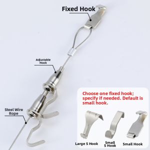 WEVOLA | Art Hanging Track Steel Wire Hooks