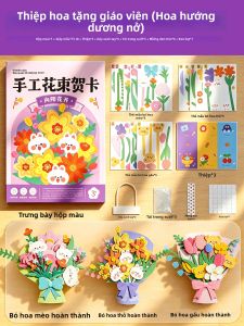 WANXUEXING | Quà Tặng Ngày Nhà Giáo Mới DIY Bó Hoa 3D Thẻ Chúc Mừng