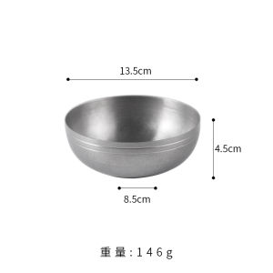 Bát Đựng Nước Sốt Bằng Thép Không Gỉ Phong Cách Công Nghiệp 304 Bát Đựng Cơm Bát Đựng Gia Vị Bát Đựng Nước Đá Hình Hoa Tuyết