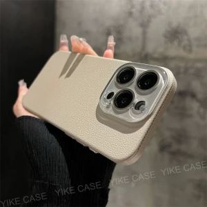 HOCE เคสสำหรับไอโฟนโทรศัพท์หนังเนื้อลิ้นจี่เคสเคสกันกระแทกมือถือหนังกรอบเคสพีซี17 16 15 14 13 12 11 Pro Max 14 15 16 Plus 17