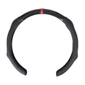 SEAMETAL | SEAMETAL Car Steering Wheel Cover Nappa Leather Snap-On Clip Installation With Return Mark Non-slip Steering Wheel Protector