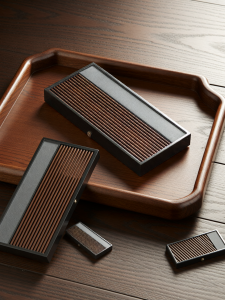JIXIANSHENG | Office & Living Room Chinese Style Luxury Tea Tray With Dual Storage Function