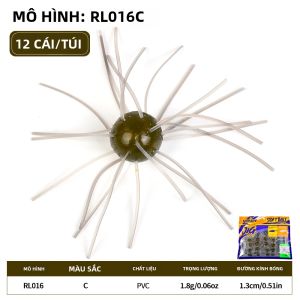 Mồi Câu Giả Sunlure 1.8g 1.3cm Hình Nhím Biển Chất Liệu Silicon Mềm Dùng Cho Cá Bream Cá Pike Cá Bass Cá Mandarin Cá Tilapia Mồi Câu Mùa Đông