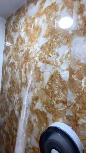 วอลเปเปอร์ลายหินอ่อนผิวเงา สุดหรูหรา ติดตั้งง่าย กาวติดแน่น ทนกันน้ำ สติ๊กเกอร์ติดผนัง วอลเปเปอร์ติดพื้นเคาน์เตอร์ครัว สติกเกอร์ติดผนังบ้าน