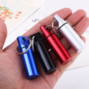 Waterproof Metal Medicine Organizers Multifunctional Aluminum Earplugs Box High Quality Pill Storage Case Keychain