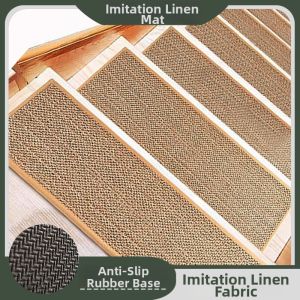 TONGGUMO | Flax Look Slip-Resistant Stair Mat Easy Install