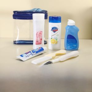 Travel Wash Kit Portable Sample Size Shampoo And Body Wash Hotel Business Trip Essential Wash Bag Cosmetic Pouch Laj Brand