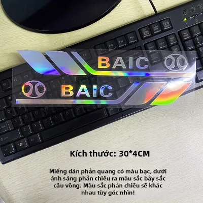 Miếng Dán Xe Phản Quang Laser Cá Nhân Thể Thao Trang Trí Thân Xe Miếng Dán Mờ Cho Cánh Xe Phụ Kiện Xe Hơi Không Thương Hiệu