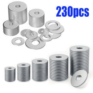 230 Large Wide-Body Stainless Steel Flat Washers M4-M8 for Home Kitchen Shop and Outdoor Construction Maintenance