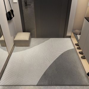 Customizable Entrance Door Mat Anti-Slip Indoor Outdoor Mat Home Door Rug Living Room Hallway Foot Pad Geometric Pattern Modern Simple