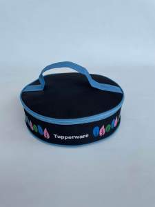CWL DAUN tupperware zipper bunga es (Tas bekal bentuk bulat)