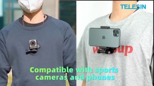 TELESIN Magnetic Pendant Lanyard Strap Chest Mount Halter Set for Smartphone / GoPro HERO / Insta360 ONE / DJI OSMO Action Camera