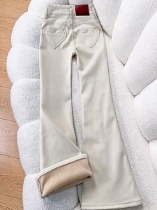 La Chapelle | Warm High-Waist Slim-Fit Bell-Bottomed Jeans