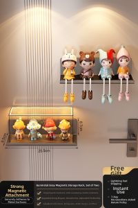 Auzzo | Magnetic Wall-Mounted Storage Rack For Shoes Umbrellas Wet Wipes etc. No Drilling Required