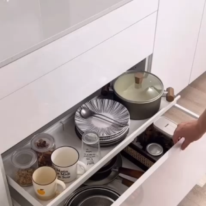 ❣️SPACEIDEAS❣️ Metal Expandable Drawer Organizer Tray Drawer Divider Organizers Tray Plate Organizer Tray Bowl Organizer Tray Kitchen Drawer Organizer Trays Drawer Organizer Box Utensils Sorting Trays Drawer Storage Tray Drawer Tiered Rack