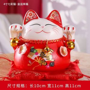 4.5 inches 3D Flower Fortune Lucky Cat gift & decoration/4.5