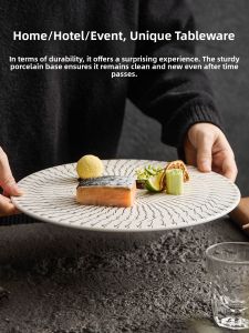 YOGEHOME | Elegant White Smooth Ceramic Plate