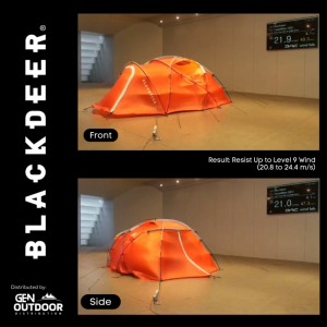 BLACKDEER GEO 35T 3 Person Expedition Tent | Ultralight DAC NSL Pole | Wind & Tear Resistant | Breathable Mesh