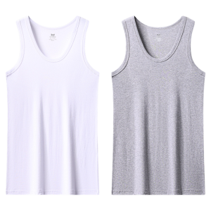 Áo ba lỗ MiiOW Cat Man cho nam làm bằng cotton nguyên chất thấm hút mồ hôi màu trắng