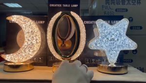 RS Lampu Meja Kontrol Sentuh Lampu Hias Malam Dapat Diredupkan Meja Samping Tempat Tidur