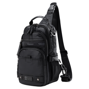 VOLUNTEER | Hualangdi New Oxford Cloth Sports Mens Crossbody Bag Multi-Pocket Single Shoulder Backpack Leisure Casual Chest Bag