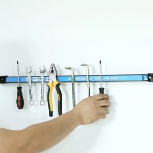Magnetic Tool Holder Heavy-duty Magnet Tool Bar Strip Rack Space-Saving Strong Metal Organizer Storage Rack Knife Wrench