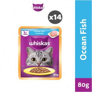 Whiskas (1 Box 14 Pack)70g-80g Tasty Mix/Junior/ Kitten/ Adult Pouch Cat Wet Food Makanan Kucing Basah