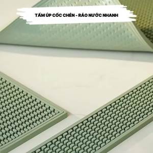 Tấm Silicone Úp Chén Đĩa Ráo Nước Nhanh Khô Modeco - Tấm Lót Nồi Chống Trượt Chịu Nhiệt Độ Cao Thảm Lót Cốc Thoát Nước
