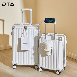 DTA Aluminum Frame Luggage 2023 New Travel Suitcase 20 Inch Boarding Box Small Multi-Functional Pull Rod Box for Men And Women