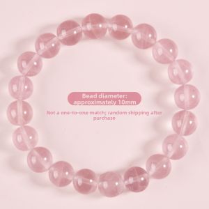 LINGFEI | Ice Type Madagascar Pink Crystal Bracelet 6-16mm