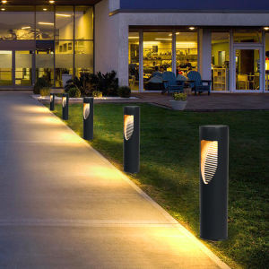 JeeYee 4 PCS Lampu Hiasan Solar Garden Light  IP54 Waterproof LED Garden Lawn Lamp Modern Simplicity Solar Outdoor Courtyard Villa Landscape Lawn Bollards Light太阳能灯