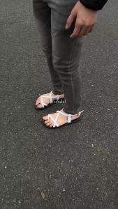 Giày Sandal Xỏ Ngón Màu Trắng dành cho nam Full size từ 38-43 thích hợp mang đi học đi chơi đi làm