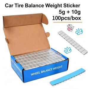 100pcs Wheel Balance Weights Car Motorcycle Alloy Wheel Adhesive Balancing Weight Strips