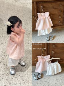 Cotton Breathable Baby Girl Summer Set