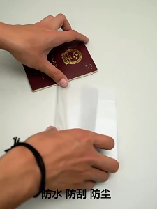 Passport Cover Holder Clear Waterproof Dustproof Protection Matte