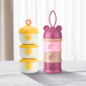 Portable Baby Formula Milk Powder Box Multi-layer Independent Mini Partitioned Storage Container Moisture-proof Sealed