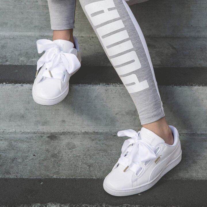 Puma heart patent store blanche 38