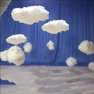 Artificial Cotton Clouds Decoration White 3D Ceiling Interior Cloud Decor Living Room DIY Wedding Party Decoration Props 1pc
