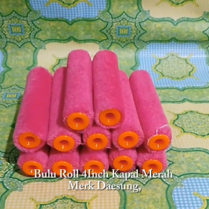 Bulu Roll 4 Inch Kapal Merah Merk Daesung
