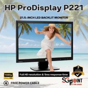 HP P221 21.5" LED VA Monitor – Sharp Display. Smooth Performance. Everyday Read