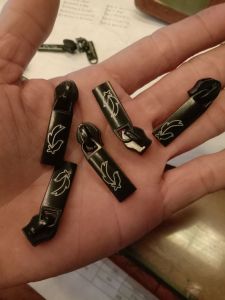 resleting kepala no.5 untuk rel coil plastik logo murai 10 pcs.