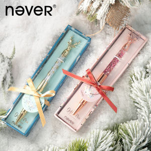 NEVER | Creative 3D Flowing Sand Metal Pen Neutral Pen