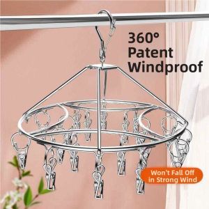 304 Stainless Steel Circular Multi-function Clothes Hanger