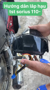 Đèn hậu Sirius TST 50/110cc rắc cắm như rin chỉnh hiệu ứng qua app
